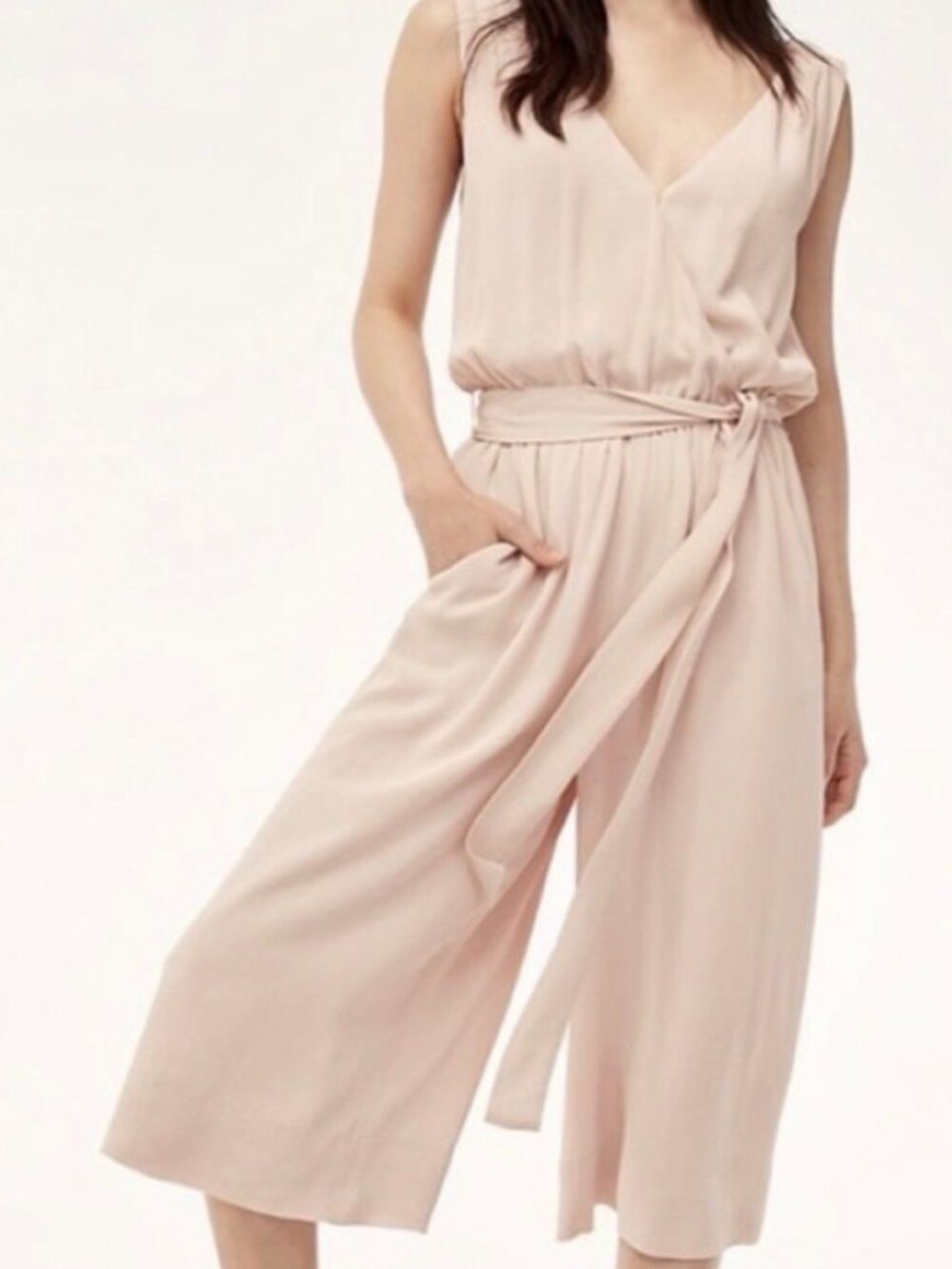 Aritzia Babaton Maximillian Culotte Jumpsuit - Size Medium